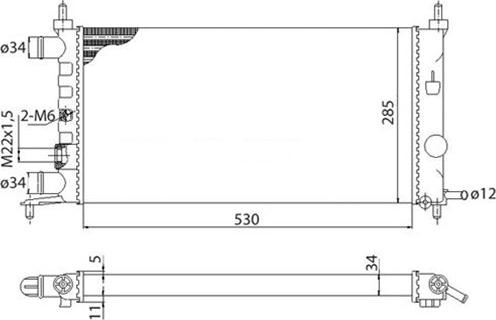 Magneti Marelli 350213776003 - Radiators, Motora dzesēšanas sistēma www.autospares.lv