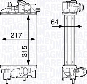 Magneti Marelli 351319203020 - Intercooler, charger www.autospares.lv