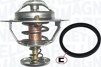 Magneti Marelli 352317001140 - Coolant thermostat / housing www.autospares.lv