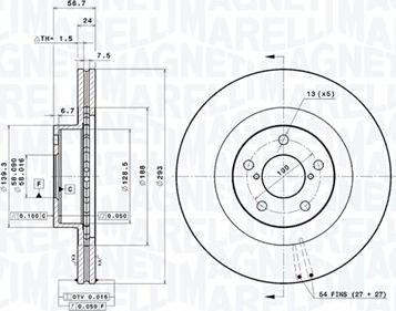 Magneti Marelli 360406099201 - Bremžu diski www.autospares.lv