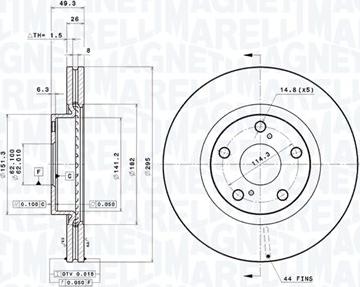 Magneti Marelli 360406090801 - Bremžu diski www.autospares.lv