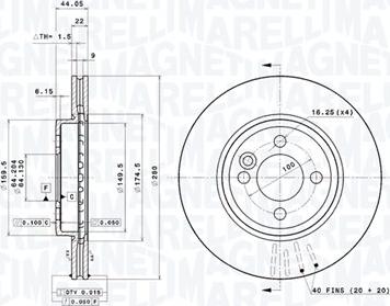 Magneti Marelli 360406090701 - Bremžu diski www.autospares.lv