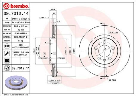 Magneti Marelli 360406049500 - Bremžu diski autospares.lv