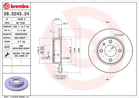 Magneti Marelli 360406045200 - Bremžu diski www.autospares.lv