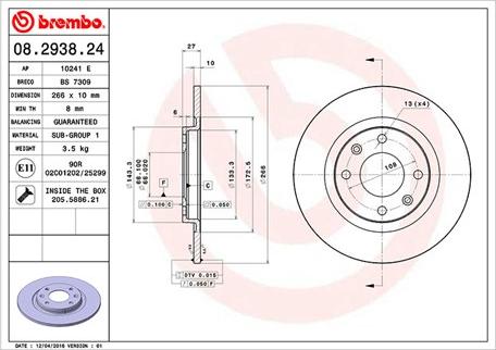 Magneti Marelli 360406040200 - Bremžu diski www.autospares.lv