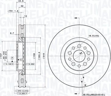 Magneti Marelli 360406041201 - Bremžu diski www.autospares.lv