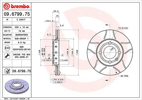 Magneti Marelli 360406048905 - Bremžu diski autospares.lv