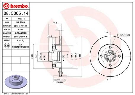 Magneti Marelli 360406048300 - Bremžu diski www.autospares.lv