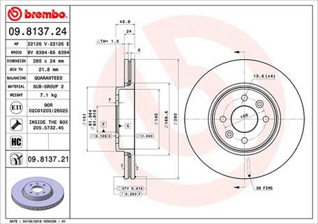 Magneti Marelli 360406043900 - Bremžu diski www.autospares.lv