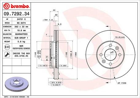 Magneti Marelli 360406043300 - Bremžu diski autospares.lv