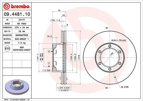 Magneti Marelli 360406042500 - Bremžu diski www.autospares.lv