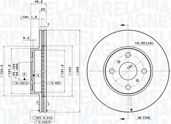 Magneti Marelli 360406047001 - Bremžu diski www.autospares.lv