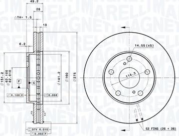 Magneti Marelli 360406047101 - Bremžu diski www.autospares.lv