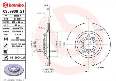 Magneti Marelli 360406059301 - Brake Disc www.autospares.lv