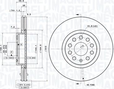 Magneti Marelli 360406050601 - Bremžu diski www.autospares.lv