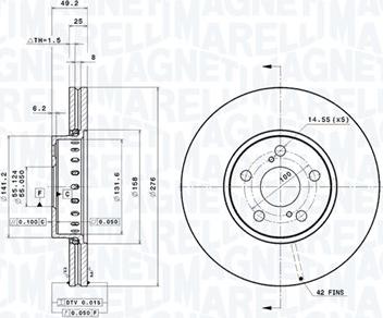 Magneti Marelli 360406058401 - Bremžu diski www.autospares.lv