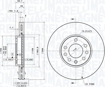 Magneti Marelli 360406053801 - Bremžu diski www.autospares.lv