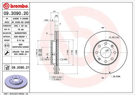 Magneti Marelli 360406052300 - Bremžu diski autospares.lv