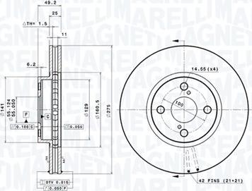 Magneti Marelli 360406057601 - Bremžu diski www.autospares.lv