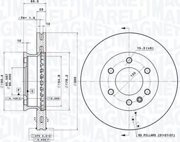 Magneti Marelli 360406057101 - Bremžu diski www.autospares.lv