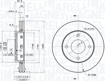 Magneti Marelli 360406069001 - Bremžu diski www.autospares.lv