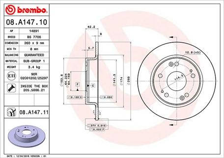 Magneti Marelli 360406065500 - Bremžu diski www.autospares.lv