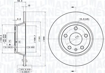 Magneti Marelli 360406065300 - Bremžu diski www.autospares.lv