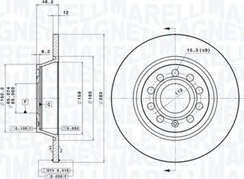 Magneti Marelli 360406060801 - Bremžu diski www.autospares.lv