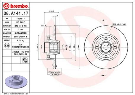 Magneti Marelli 360406060700 - Bremžu diski www.autospares.lv