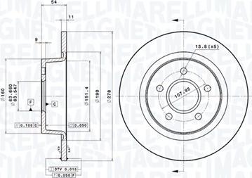 Magneti Marelli 360406061601 - Bremžu diski www.autospares.lv