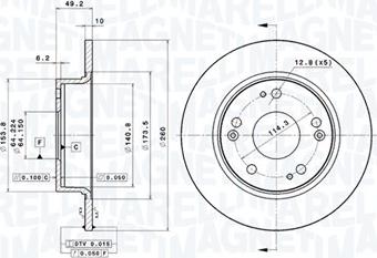 Magneti Marelli 360406061801 - Bremžu diski www.autospares.lv