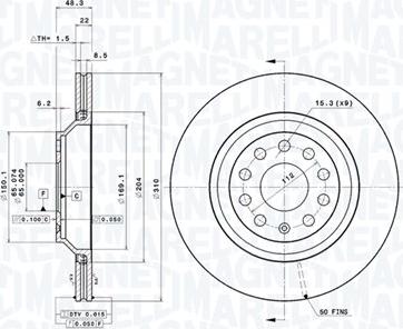 Magneti Marelli 360406062701 - Bremžu diski www.autospares.lv