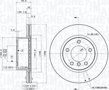 Magneti Marelli 360406004701 - Bremžu diski www.autospares.lv