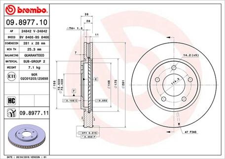 Magneti Marelli 360406005200 - Bremžu diski autospares.lv