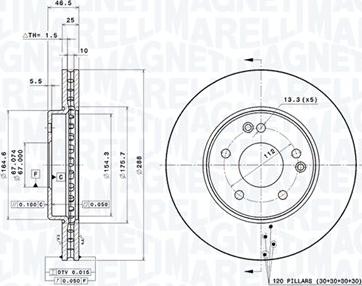 Magneti Marelli 360406006901 - Bremžu diski www.autospares.lv