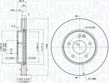 Magneti Marelli 360406006301 - Bremžu diski www.autospares.lv