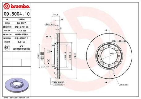 Magneti Marelli 360406000200 - Bremžu diski www.autospares.lv