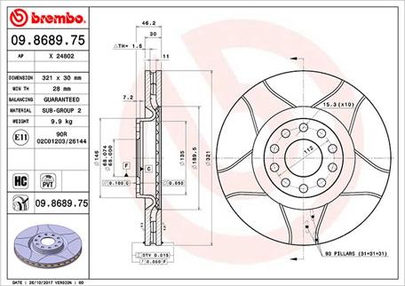 Magneti Marelli 360406001805 - Bremžu diski autospares.lv