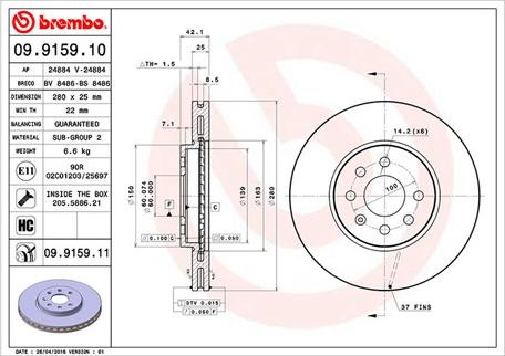 Magneti Marelli 360406008400 - Bremžu diski autospares.lv