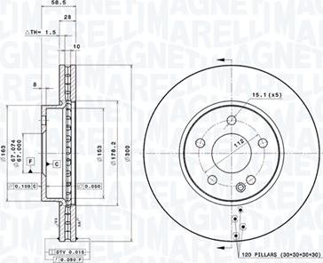 Magneti Marelli 360406007301 - Bremžu diski www.autospares.lv