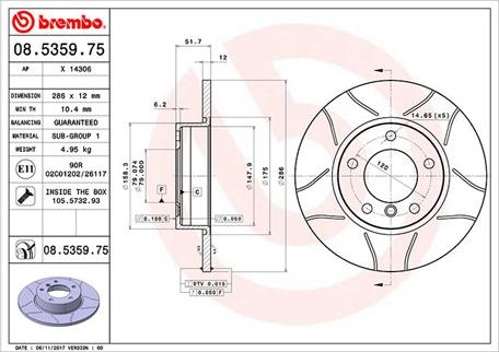 Magneti Marelli 360406015905 - Тормозной диск www.autospares.lv