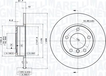 Magneti Marelli 360406015901 - Bremžu diski www.autospares.lv