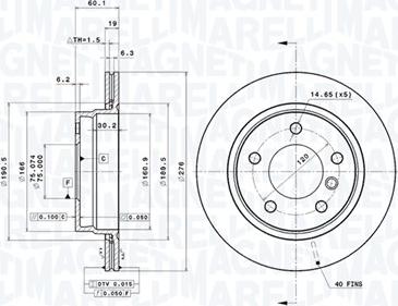 Magneti Marelli 360406016601 - Bremžu diski www.autospares.lv