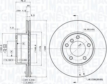 Magneti Marelli 360406016301 - Bremžu diski www.autospares.lv