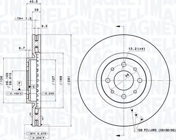 Magneti Marelli 360406010400 - Bremžu diski www.autospares.lv