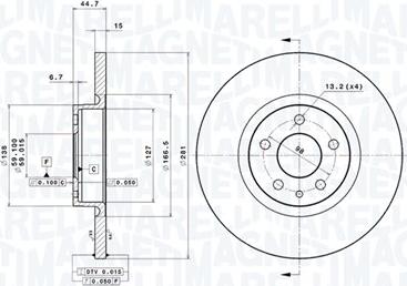 Magneti Marelli 360406010501 - Bremžu diski www.autospares.lv