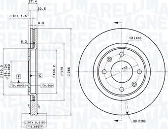 Magneti Marelli 360406017801 - Bremžu diski www.autospares.lv