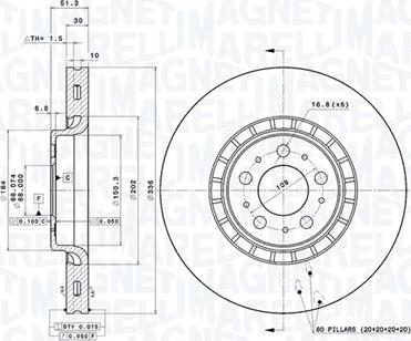 Magneti Marelli 360406085801 - Bremžu diski www.autospares.lv