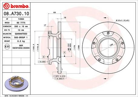 Magneti Marelli 360406080300 - Brake Disc www.autospares.lv