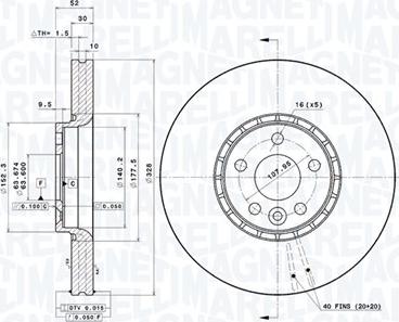 Magneti Marelli 360406081101 - Bremžu diski www.autospares.lv